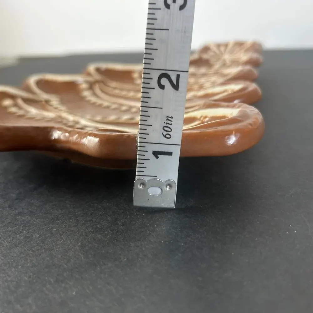 Pottery Barn Gingerbread Christmas Holiday Tree Platter 12 in. NEW Serving Plate